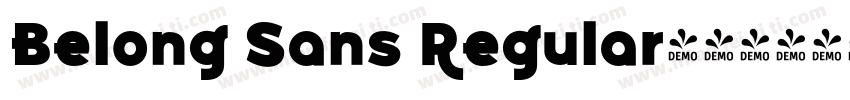 Belong Sans Regular字体转换